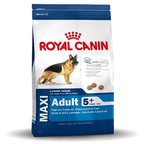 Our top diabetic dog food pick: Royal Canin Maxi Mature 5+ Dog Food (SGR26) 15kg ...