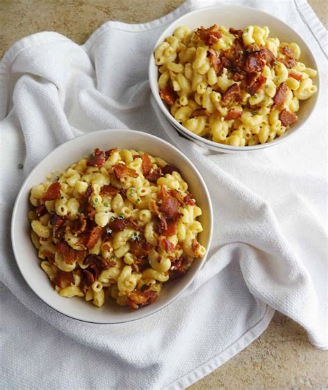 Bacon Mac And Cheese Recipe Creamy And Delicious Savory With Soul