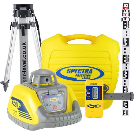 Spectra Precision Ll100n Premium Laser Level Kit Including Hr320