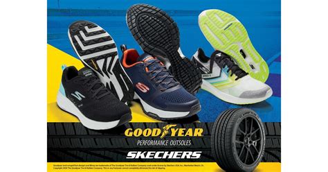 Step into a pair & experience the difference. Skechers Collaborates with Goodyear on Footwear