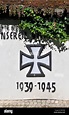 Símbolo de la cruz de hierro alemana en Santa Barbara Kirche Iglesia de ...