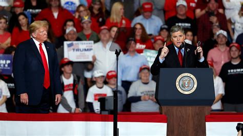 Stumping With Trump Sean Hannity Calls Reporters Fake News