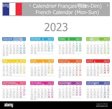Calendrier Français 2023 Hi Res Stock Photography And Images Alamy