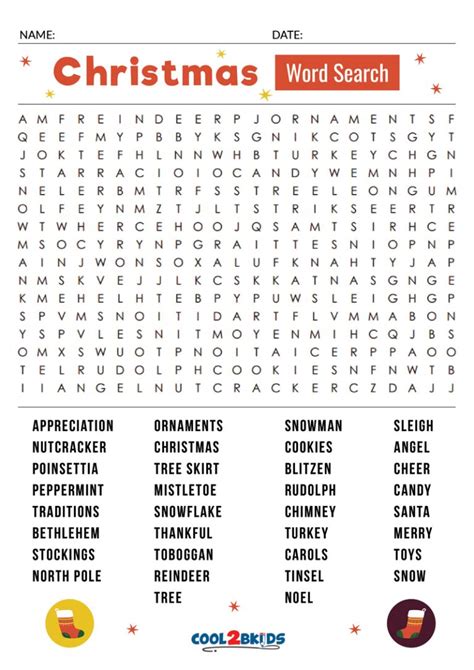 Free Printable Word Search Puzzles for Kids - Cool2bKids