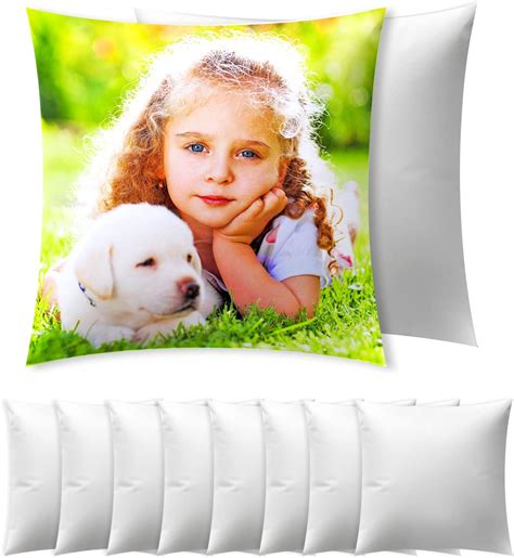 Sublimation Blank Panel Pillow Case 16 X 16 Inches Diy Polyester Cushion Cover 9
