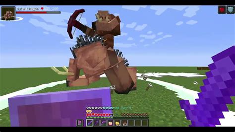 Me Vs Mutant Piglin Mount Mutant Hoglin Minecraft Mobs Fight Youtube