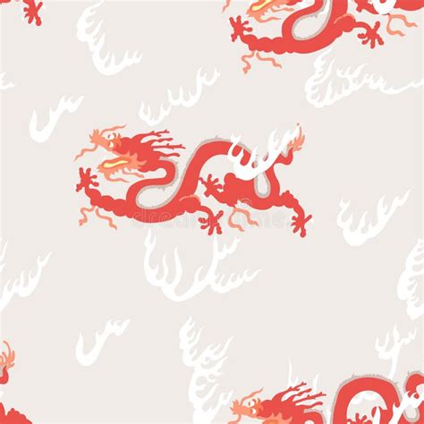 Dragon With Clouds Stock Illustration Illustration Of Oriental 126155939