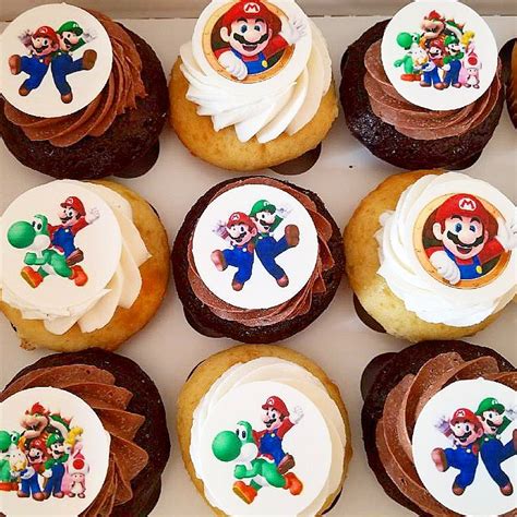 Super Mario Cupcake Ideas Super Mario Cake And Cupcakes Cupcake