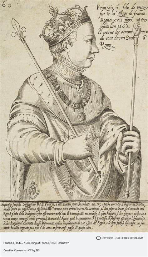 Francis Ii 1544 1560 King Of France National Galleries Of Scotland