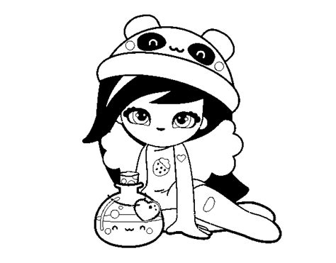 Bonequinha Tumblr Bonecas Kawaii Para Colorir E Imprimir - imagen para