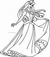 Coloring Disney Princess Pages Beauty Aurora Sleeping Wecoloringpage sketch template