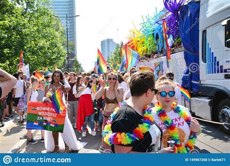 Warsaw`s Equality Paradethe Largest Gay Pride Parade In Central And Eastern Europe Brought