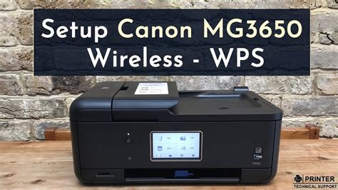 Enjoy easy wireless setup, printing, and scanning with this free app. Setup Canon MG3650 Wireless - Canon WPS Pin Setup - YouTube