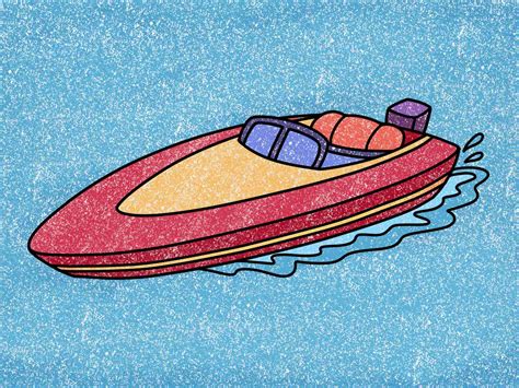 How To Draw A Speedboat Helloartsy