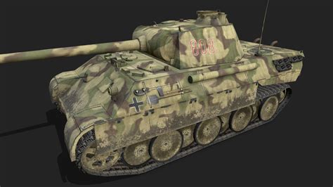 panzer v tank 3d model cgtrader