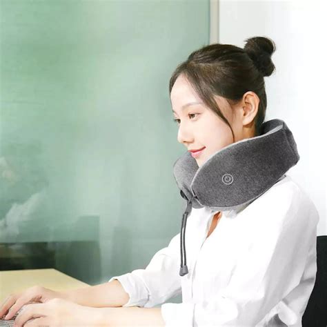 Xiaomi Mijia Lf Bantal Leher Pijat U Shape Neck Pillow Relaxation Massage Lr S100 Gray
