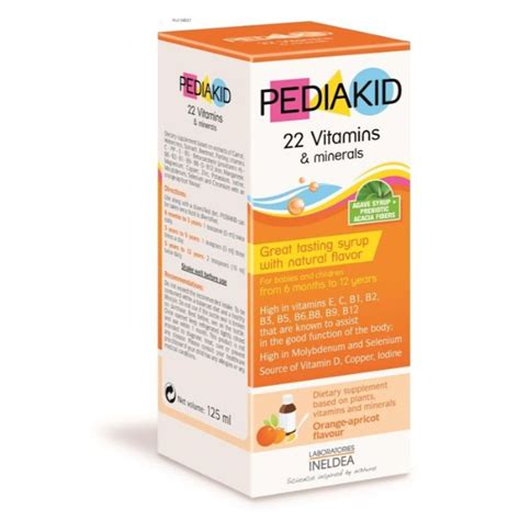 Pediakid 22 Vitamins And Minerals 125ml Guardian Singapore
