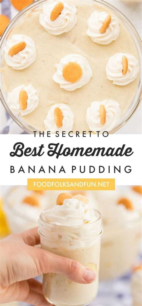 Homemade Banana Pudding Recipe • Food Folks And Fun