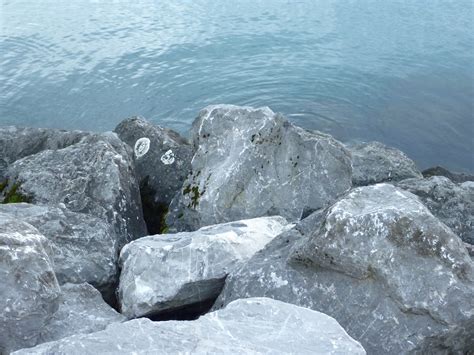 Leman Lake ~ Rocks 4k Ultra Hd Wallpaper Background Image 4000x3000