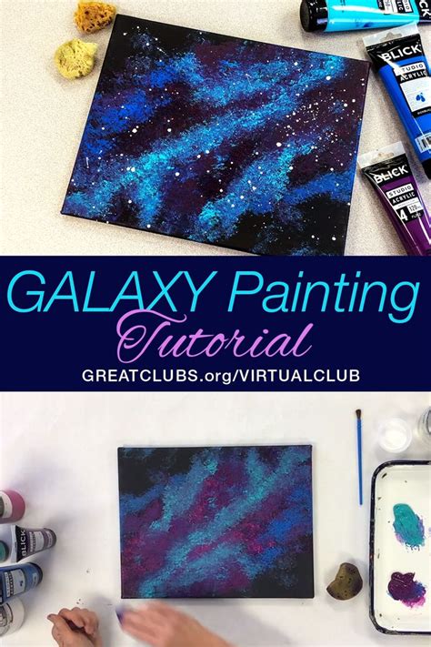 Galaxy Painting Tutorial Video Galaxy Painting Galaxy Painting
