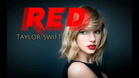 Red Taylor Swift Lyrics Song Youtube