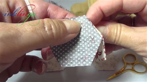 How To Hand Sew Hexagons Youtube