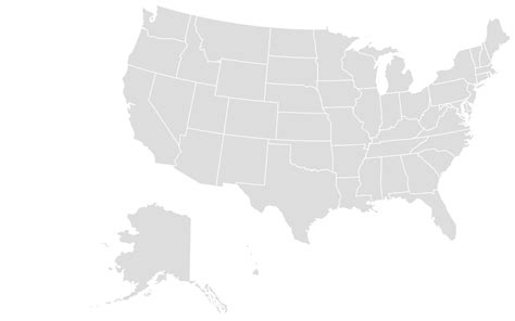 Printable Outline Blank Map Of Usa