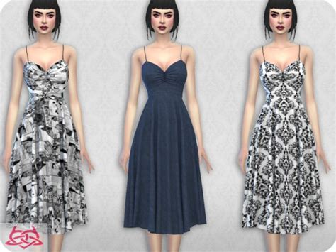 The Sims Resource Claudia Dress Recolor 6 By Colores Urbanos • Sims 4