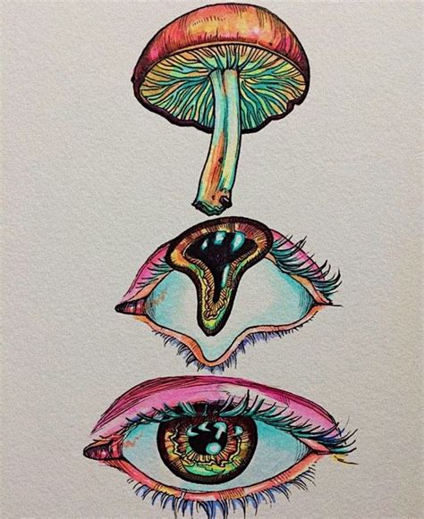 Weird Mushroom Drawings Best Magic Mushroom Illustrations Royalty Free