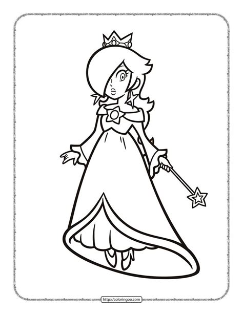 Princess Rosalina Coloring Sheet In Witch Coloring Pages