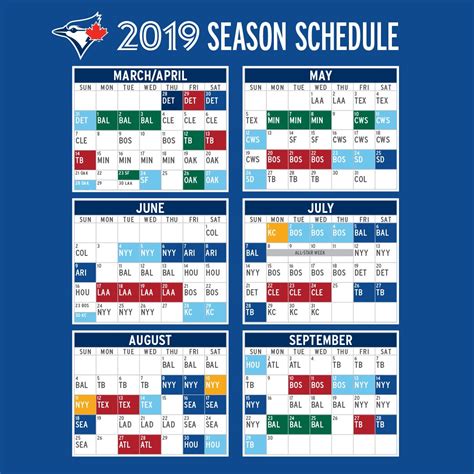 Blue Jays 2021 Printable Schedule Printable Schedule