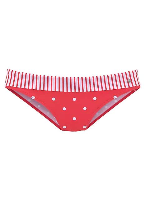 Red ’audrey’ Polka Dot Bikini Briefs By S Oliver Swimwear365