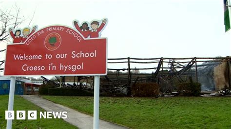 Cwmbrans Coed Eva School Fire Four People Arrested Bbc News