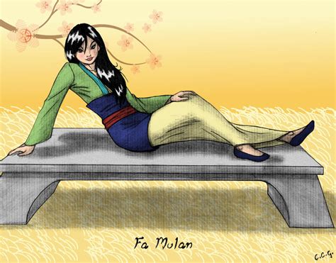 Fa Mulan Coloured By Ccgtheartist On Deviantart