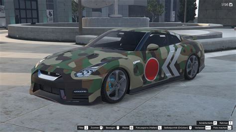 Nissan GT R R35 Livery Camouflage Rising Sun Livery JP Performance