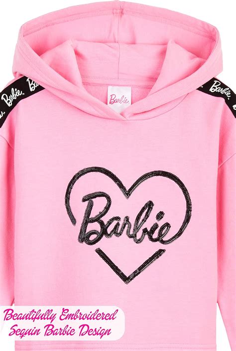 Barbie Felpe Ragazza Abbigliamento Bambina In Cotone Con Felpa Con