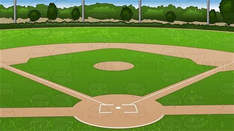 Baseball Diamond Background Vector Clip Art Cartoon Wikiclipart