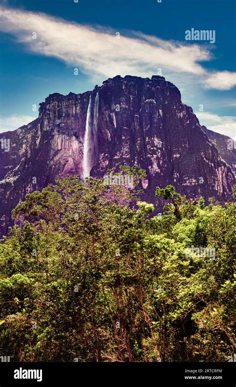 The Angel Falls It Is The Worlds Tallest Uninterrupted Waterfall With