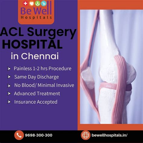 Acl Surgery Hospital In Chennai By Be Well Hospitals On Dribbble