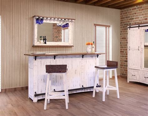 White pub table gorgeous bar and chairs also drop leaf sets castrophotos rh castrophotos com and white drop leaf table set. IFD Furniture | 360 Pueblo White Rustic Bar Set | Dallas ...