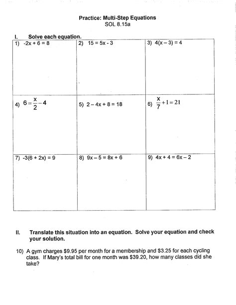 Savesave multi step equations practice worksheet vidly for later. 15 Best Images of Step 8 Worksheets - Multi-Step Word ...