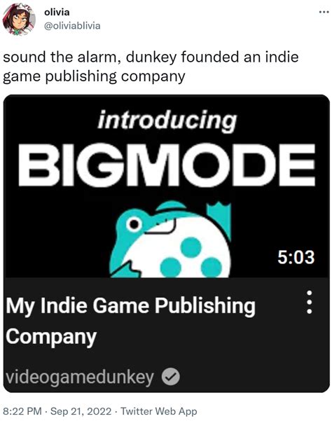 Sound The Alarm Dunkey Founded An Indie Game Publishing Company