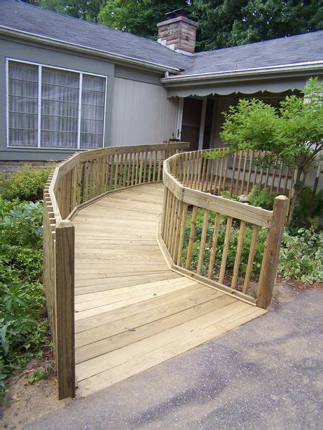 The minimum inside width between the opposing handrails must be at least 36 inches to accommodate a wheelchair. Ramps - Specialistic Construction | Wheelchair ramp ...