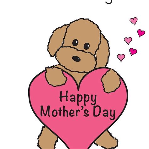 Mothers Day Card Dog Mom Card Cute Dog Mothers Day Card Etsy Uk