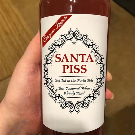 Funny Santa Pss Png Wine Bottled Labels Png Best Consumed Etsy