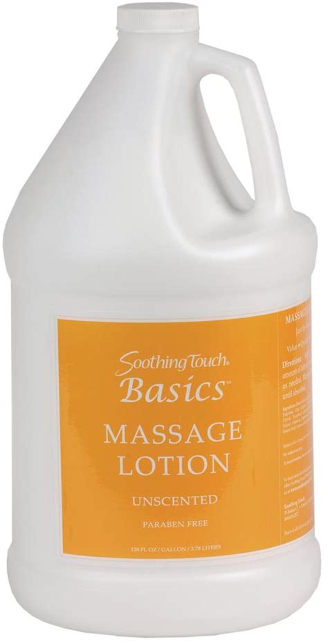 Basics Unscented Massage Lotion Massage Lotions 307001 06 Soothing Touch