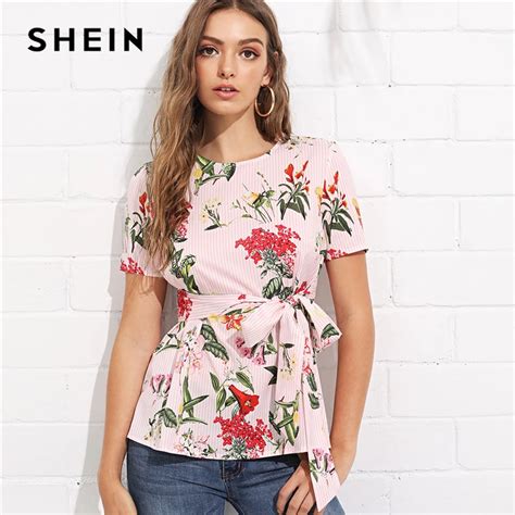 Buy Shein Multicolor Vacation Bohemian Beach Floral