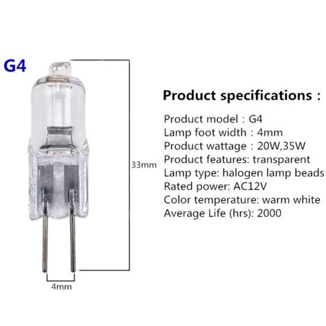G4 Halogen Lamp 12 Volt 20 Watt Nicos Fotsios Ltd