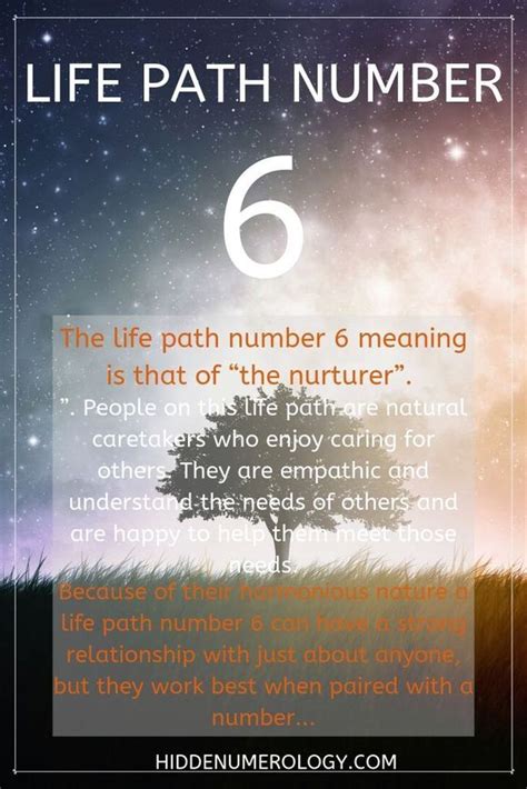 People born with life path number 6 are also known better as teachers. Life Path Number 6 and its meaning | Numerology life path ...