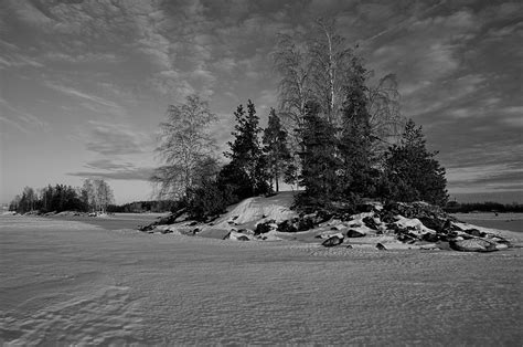 Pyhäselkä Finland Bandw Pics From Frozen Lake Pyhäselkä In Flickr